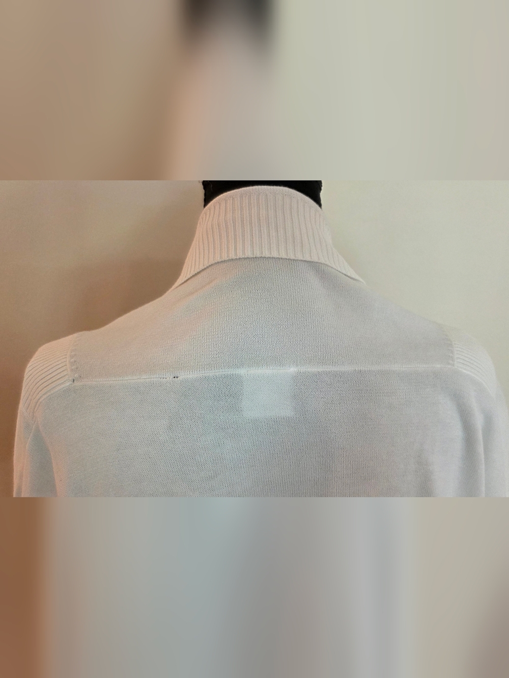 CAbi White Loose Fit Cardigan W/‎ 3/4 Length Sleeves & Front Pockets (Size M) - Picture 6 of 10